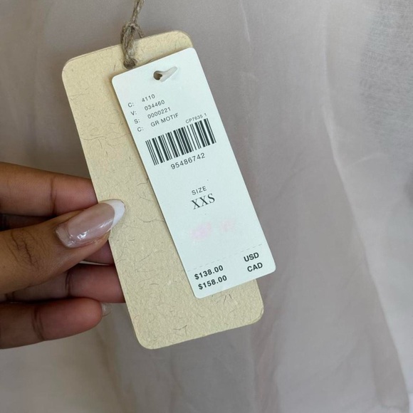 Anthropologie ‘Let Me Be Embellished’ Hanky Hem Floral Lace Sequins Blouse- S/M - Picture 8 of 8